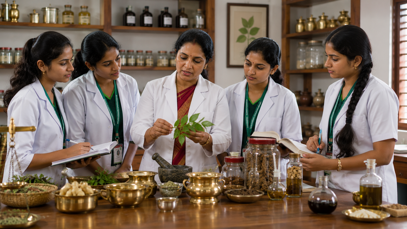 Ayurvedic Doctor Mentoring Students